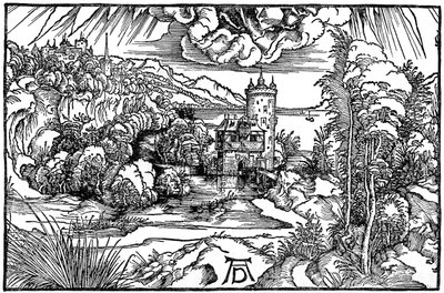 Landskap, 1498, 1936 av Albrecht Dürer