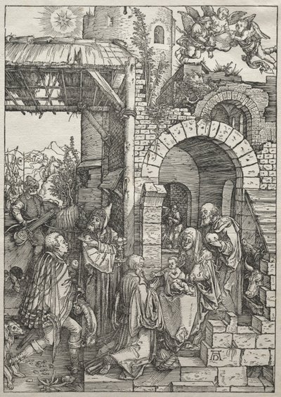 Life of the Virgin: Adoration of the Magi, 1504-1505. av Albrecht Dürer