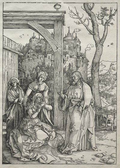 Jomfru Marias liv: Kristus tar farvel med sin mor av Albrecht Dürer