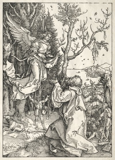 Jomfruens liv: Joachim og engelen, ca. 1504. av Albrecht Dürer