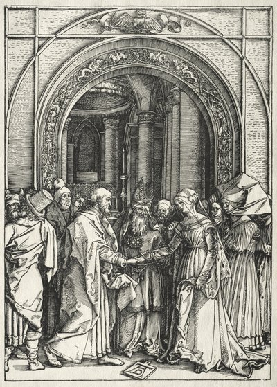 Jomfru Marias liv:  Jomfru Marias og den hellige Josefs bryllup av Albrecht Dürer
