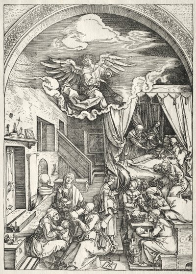 Jomfruens liv: Jomfruens fødsel av Albrecht Dürer