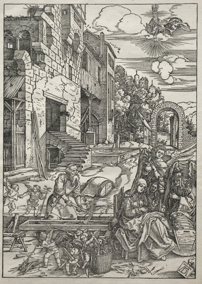 Jomfruens liv: resten i Egypt, 1504-1505. av Albrecht Dürer