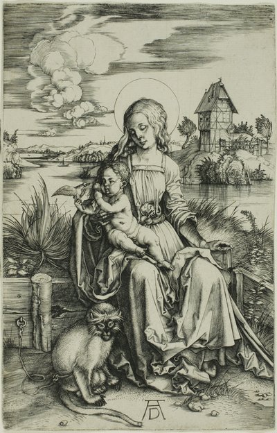 Madonna med apen av Albrecht Dürer