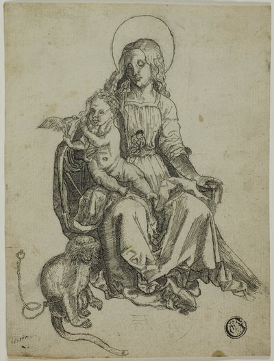 Madonna med apen av Albrecht Dürer