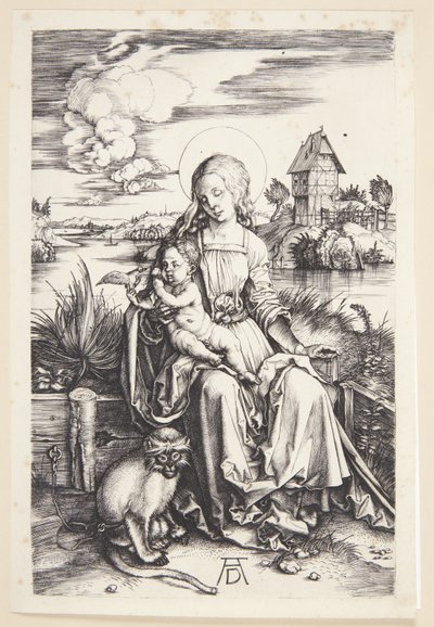 Madonna med apen av Albrecht Dürer
