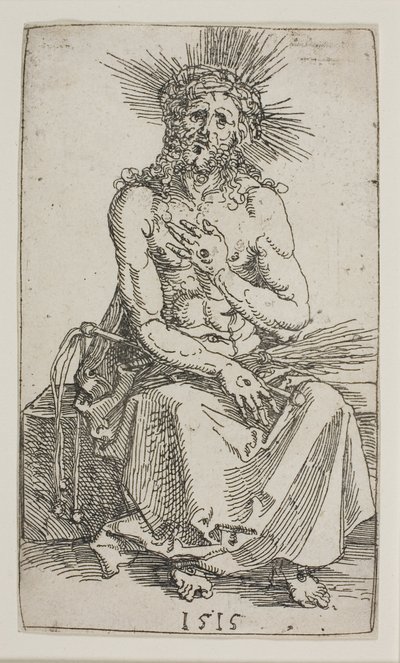 Sorgens mann, sittende av Albrecht Dürer