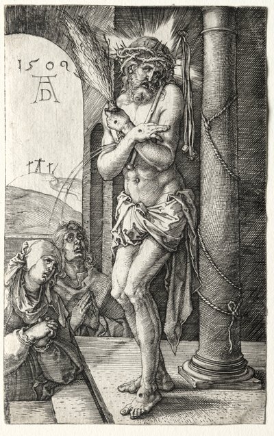 Man of Sorrows by the Column av Albrecht Dürer