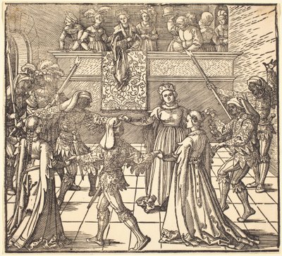 Maskeradedans med fakler av Albrecht Dürer