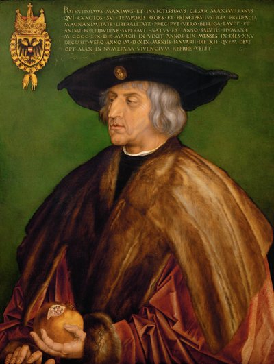 Maximilian I, den hellige romerske keiseren av Albrecht Dürer