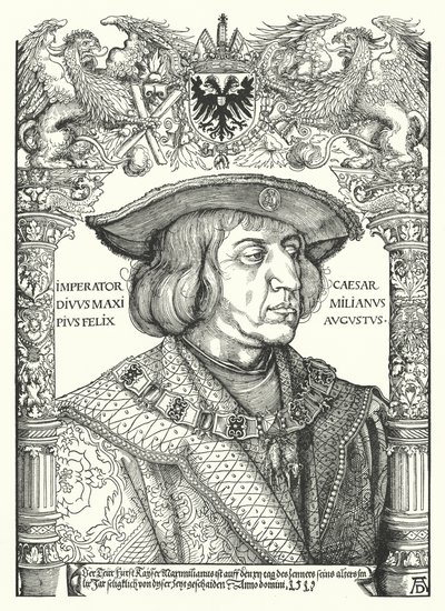 Maximilian I, den hellige romerske keiseren av Albrecht Dürer