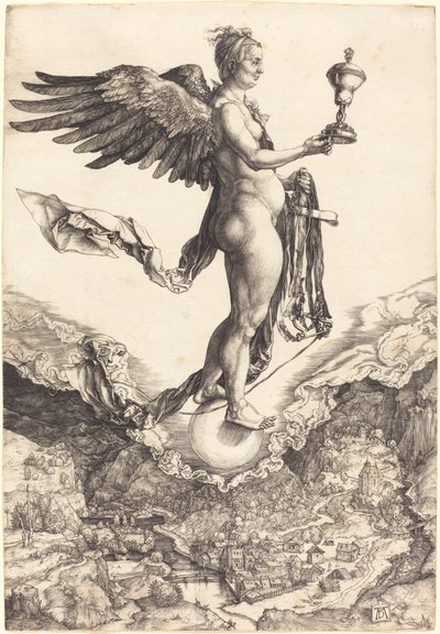 Nemesis (The Great Fortune) av Albrecht Dürer