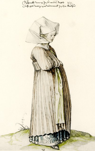 Nürnberg kirkegjenger av Albrecht Dürer