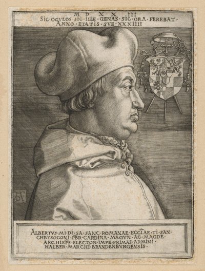 Portrett av kardinal Albrecht av Brandenburg av Albrecht Dürer