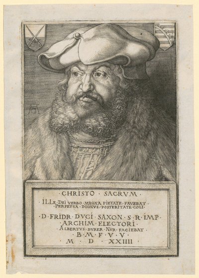 Portrett av Fredrik den Vise, kurfyrste av Sachsen av Albrecht Dürer
