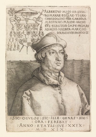 Portrett av Albrecht av Brandenburg av Albrecht Dürer