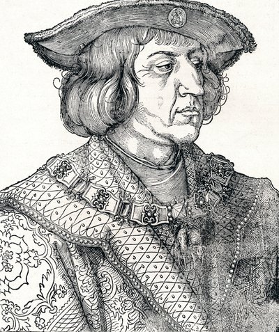 Portrett av keiser Maximilian I, 1511, 1906 av Albrecht Dürer