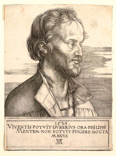 Portrett av Philip Melanchthon av Albrecht Dürer