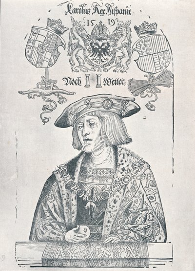 Portrett av keiseren Charles V, 1519 1906 av Albrecht Dürer