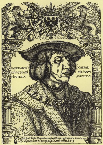 Portrett av keiser Maximilian av Albrecht Dürer