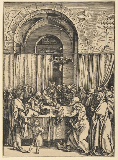 Avvisningen av Joakims offer, fra Jomfru Marias liv av Albrecht Dürer