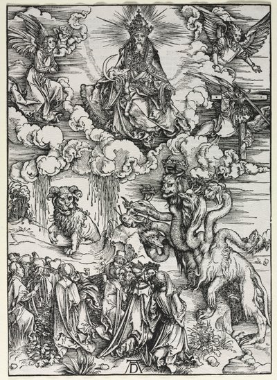 Johannes åpenbaring: Dyret med ramshorn av Albrecht Dürer