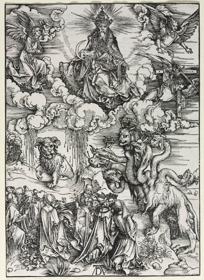 Johannes åpenbaring: Beast with Rams Horns, 1511. av Albrecht Dürer
