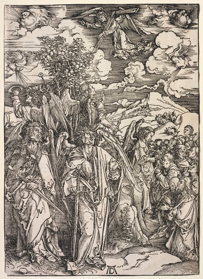 Johannes åpenbaring: Four Angels Holding up the Winds, 1511. av Albrecht Dürer