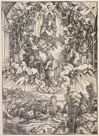 Johannes åpenbaring: Johannes før tronen av Albrecht Dürer