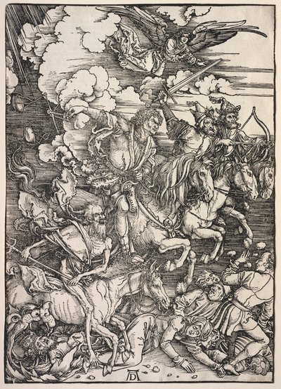Johannes' åpenbaring: De fire ryttere av Albrecht Dürer
