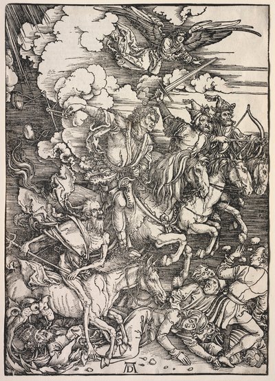 Johannes åpenbaring: De fire ryttere, 1511. av Albrecht Dürer