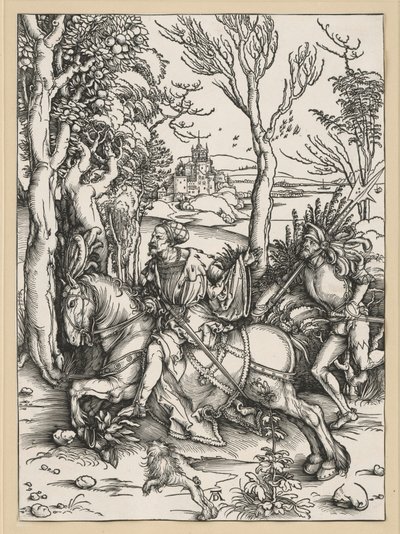 Ridder til hest og landsknekt av Albrecht Dürer