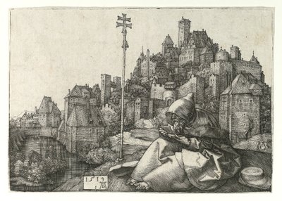 Saint Anthony leser. 1519 av Albrecht Dürer