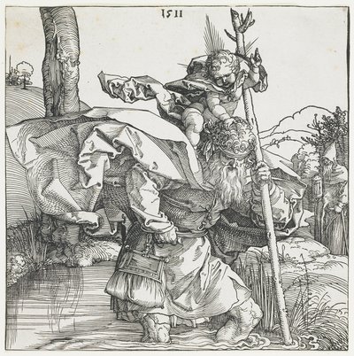 Den hellige Christopher av Albrecht Dürer