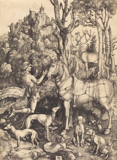 Saint Eustace, ca. 15001501. av Albrecht Dürer