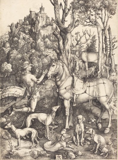 Saint Eustace, ca. 15001501. av Albrecht Dürer