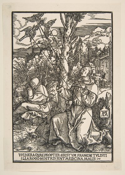 Saint Francis mottar Stigmata, ca. 1503. av Albrecht Dürer