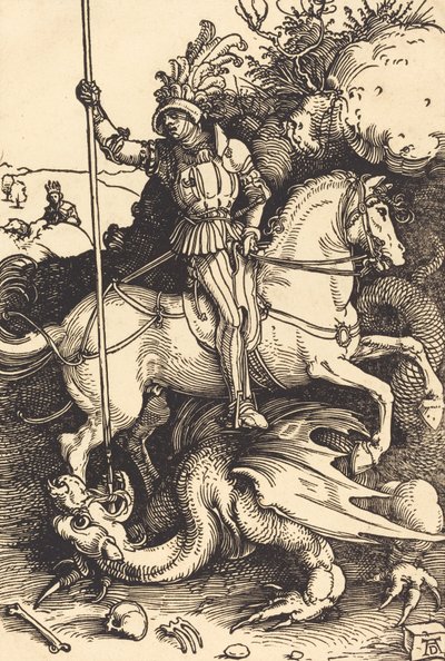 Saint George dreper dragen, 15011504. av Albrecht Dürer