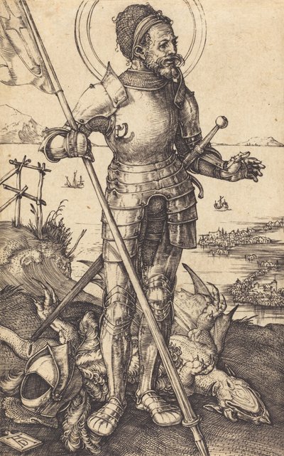 Saint George Standing, ca. 15071508. av Albrecht Dürer