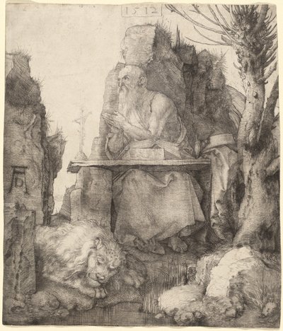 Saint Hieronymus ved Pollard Willow av Albrecht Dürer