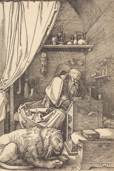 Den hellige Hieronymus i sin celle, 1511. av Albrecht Dürer