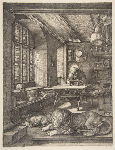 Sankt Hieronymus i sitt arbeidsværelse av Albrecht Dürer
