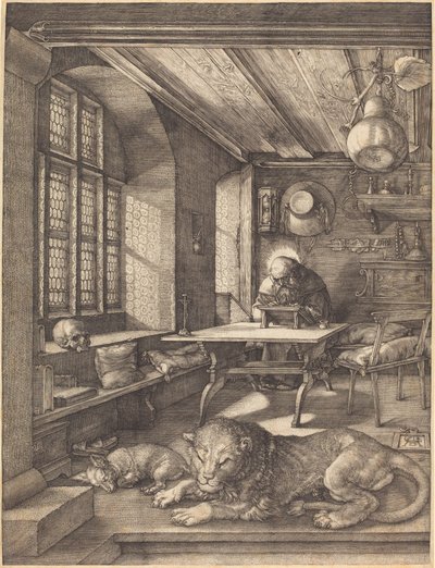 Sankt Hieronymus i sitt arbeidsværelse av Albrecht Dürer