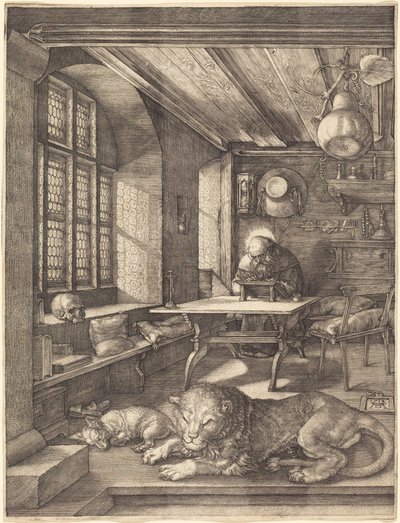 Den hellige Hieronymus i sitt studerkammer av Albrecht Dürer