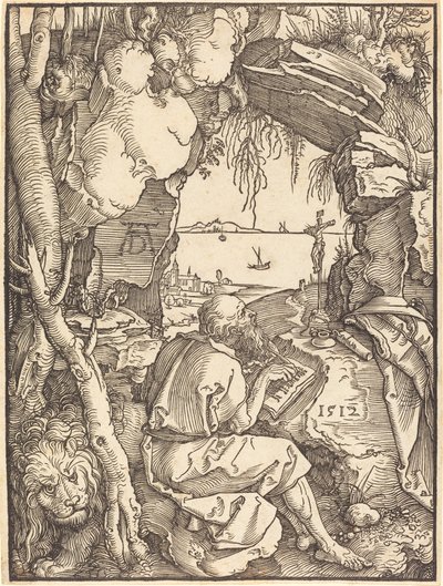 Saint Hieronymus i en hule av Albrecht Dürer