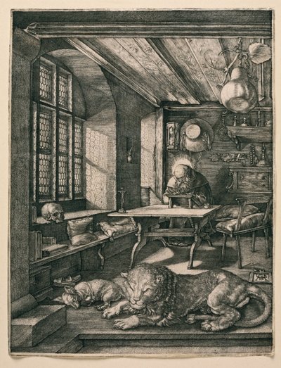Den hellige Hieronymus i sin celle av Albrecht Dürer