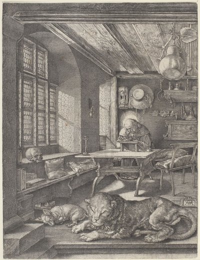Sankt Hieronymus i sitt studerkammer av Albrecht Dürer
