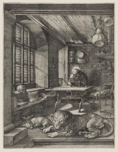Sankt Hieronymus i sitt studerkammer av Albrecht Dürer
