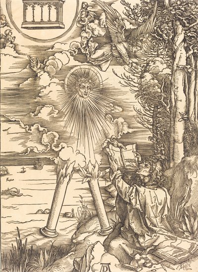 Saint John Devouring the Book, sannsynligvis ca. 14961498. av Albrecht Dürer