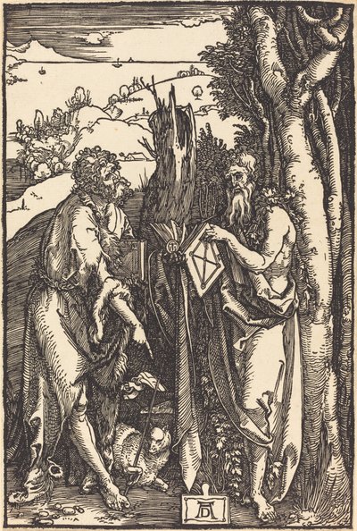 Den hellige døperen Johannes og den hellige Onuphrius av Albrecht Dürer